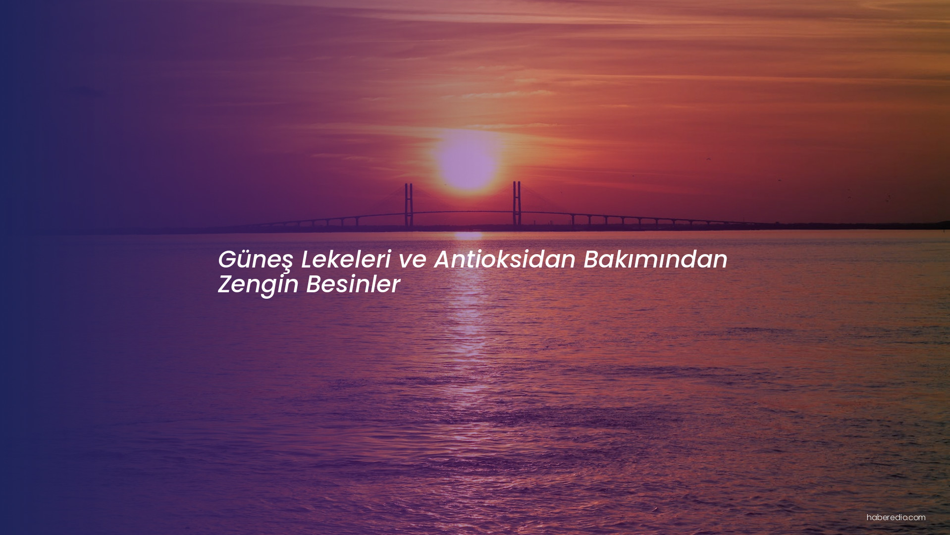 Güneş Lekeleri ve Antioksidan Bakımından Zengin Besinler Güneş Lekeleri ve Antioksidan Bakımından Zengin Besinler