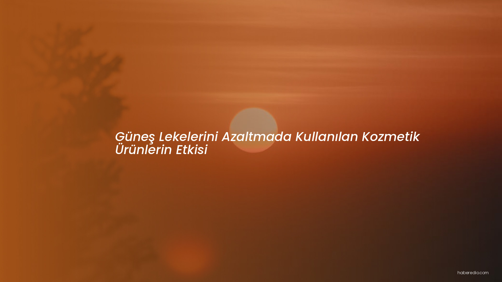 Güneş Lekelerini Azaltmada Kullanılan Kozmetik Ürünlerin Etkisi Güneş Lekelerini Azaltmada Kullanılan Kozmetik Ürünlerin Etkisi